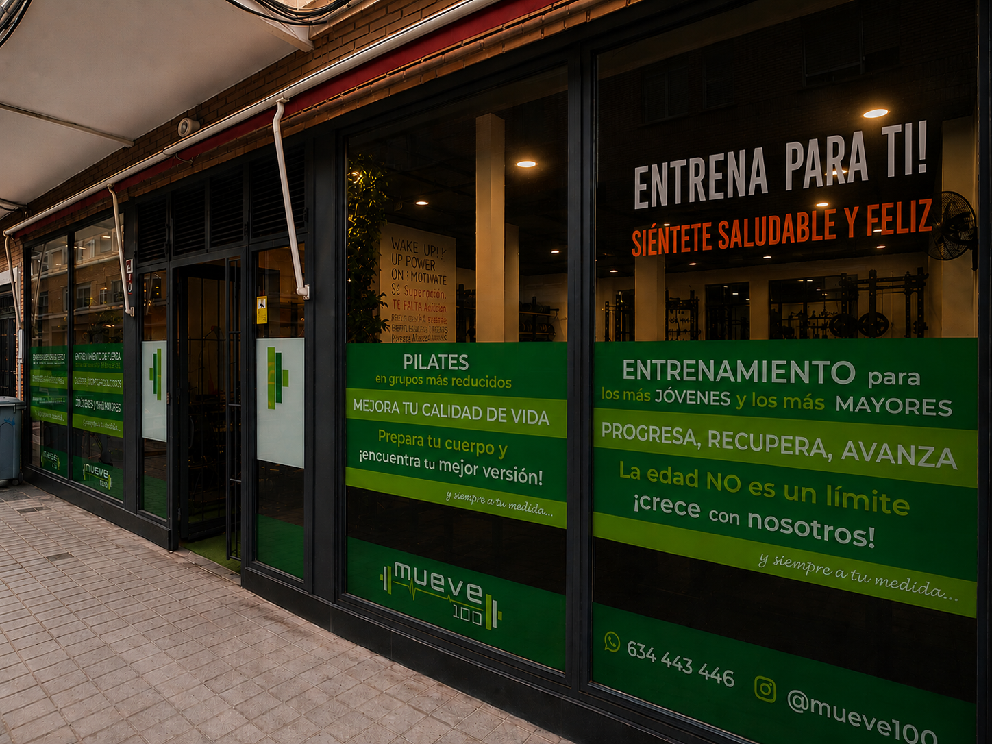 Exterior del centro Mueve100 en Calle Olivo 13, Ciudad Real